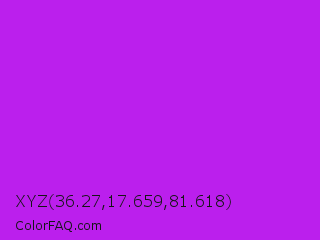 XYZ 36.27,17.659,81.618 Color Image