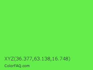 XYZ 36.377,63.138,16.748 Color Image
