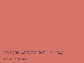 XYZ 36.403,27.909,17.104 Color Image