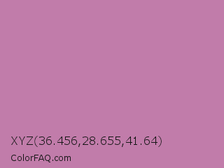 XYZ 36.456,28.655,41.64 Color Image