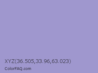 XYZ 36.505,33.96,63.023 Color Image
