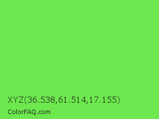 XYZ 36.538,61.514,17.155 Color Image