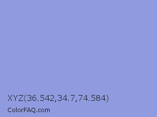XYZ 36.542,34.7,74.584 Color Image