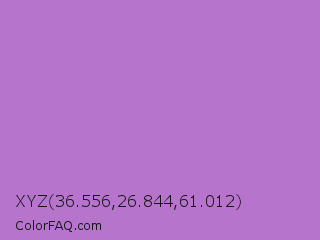 XYZ 36.556,26.844,61.012 Color Image