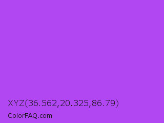 XYZ 36.562,20.325,86.79 Color Image