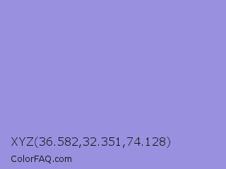 XYZ 36.582,32.351,74.128 Color Image