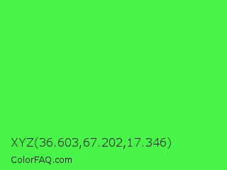 XYZ 36.603,67.202,17.346 Color Image
