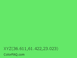 XYZ 36.611,61.422,23.023 Color Image