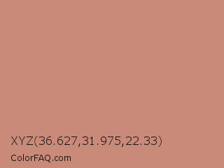 XYZ 36.627,31.975,22.33 Color Image
