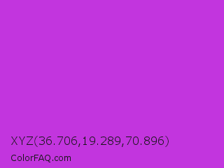 XYZ 36.706,19.289,70.896 Color Image