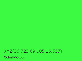 XYZ 36.723,69.105,16.557 Color Image