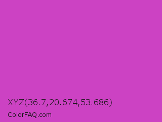 XYZ 36.7,20.674,53.686 Color Image