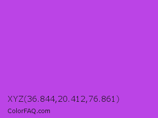 XYZ 36.844,20.412,76.861 Color Image