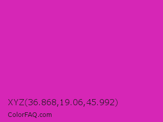 XYZ 36.868,19.06,45.992 Color Image