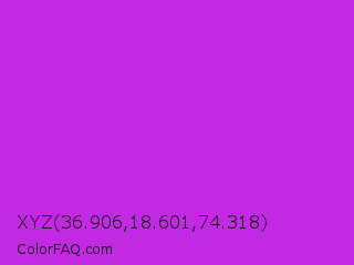 XYZ 36.906,18.601,74.318 Color Image