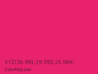 XYZ 36.991,19.593,16.584 Color Image