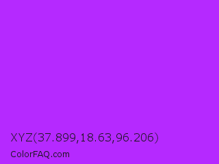 XYZ 37.899,18.63,96.206 Color Image