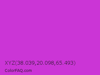 XYZ 38.039,20.098,65.493 Color Image
