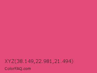 XYZ 38.149,22.981,21.494 Color Image