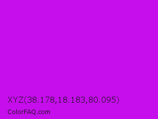 XYZ 38.178,18.183,80.095 Color Image