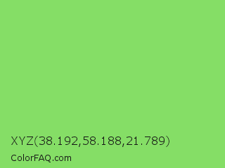 XYZ 38.192,58.188,21.789 Color Image
