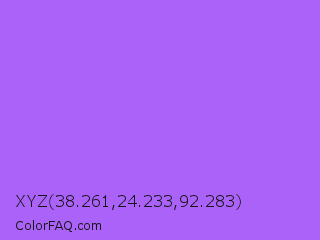 XYZ 38.261,24.233,92.283 Color Image