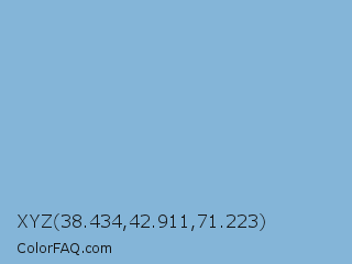 XYZ 38.434,42.911,71.223 Color Image