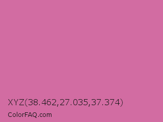 XYZ 38.462,27.035,37.374 Color Image
