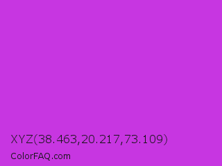 XYZ 38.463,20.217,73.109 Color Image