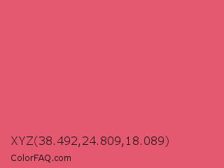 XYZ 38.492,24.809,18.089 Color Image