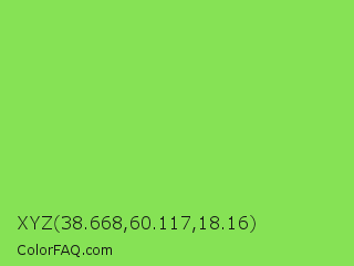 XYZ 38.668,60.117,18.16 Color Image