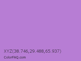 XYZ 38.746,29.488,65.937 Color Image