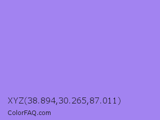 XYZ 38.894,30.265,87.011 Color Image