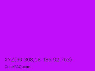 XYZ 39.308,18.486,92.763 Color Image