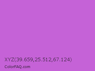 XYZ 39.659,25.512,67.124 Color Image