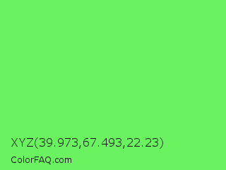 XYZ 39.973,67.493,22.23 Color Image