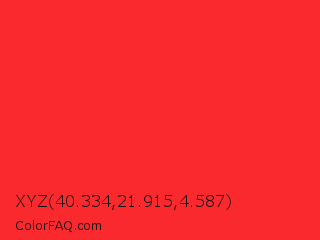 XYZ 40.334,21.915,4.587 Color Image