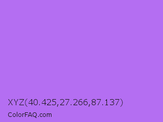 XYZ 40.425,27.266,87.137 Color Image