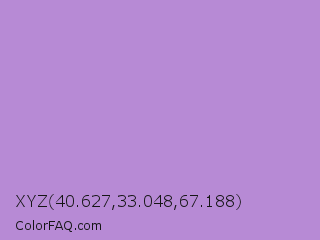 XYZ 40.627,33.048,67.188 Color Image