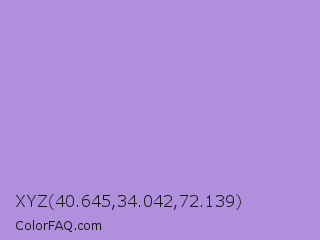 XYZ 40.645,34.042,72.139 Color Image