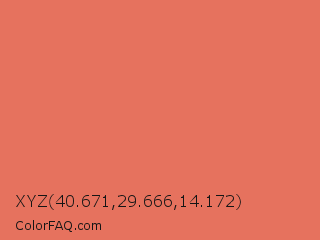XYZ 40.671,29.666,14.172 Color Image