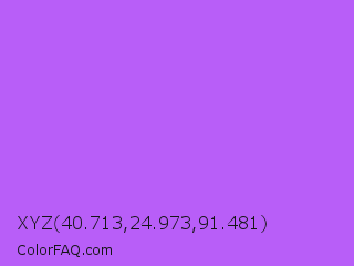 XYZ 40.713,24.973,91.481 Color Image