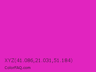 XYZ 41.086,21.031,51.184 Color Image
