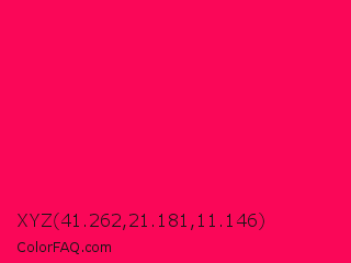 XYZ 41.262,21.181,11.146 Color Image