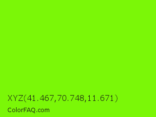 XYZ 41.467,70.748,11.671 Color Image