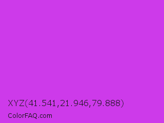 XYZ 41.541,21.946,79.888 Color Image