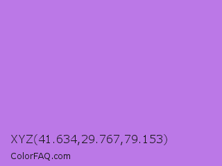 XYZ 41.634,29.767,79.153 Color Image