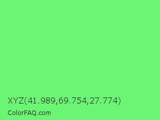 XYZ 41.989,69.754,27.774 Color Image