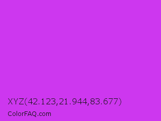 XYZ 42.123,21.944,83.677 Color Image