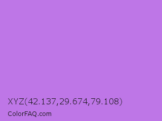 XYZ 42.137,29.674,79.108 Color Image